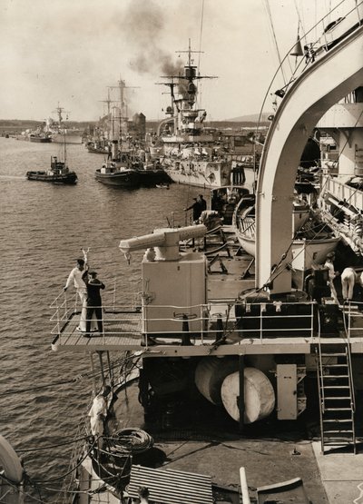 Visita da frota alemã em Swinoujscie, 1933.   de Unbekannt