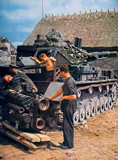 Soldados alemães na França ocupada, 1943 de Unbekannt