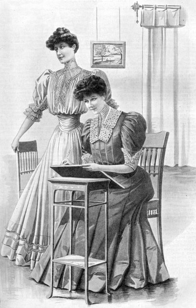 Trajes de meninas para novembro de 1905 de Unbekannt