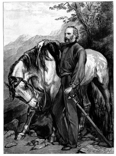 Giuseppe Garibaldi, patriota italiano e soldado do Risorgimento, 1900 de Unbekannt
