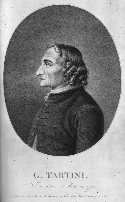 Giuseppe Tartini 1692-1770 foi um compositor e violinista barroco italiano de Unbekannt