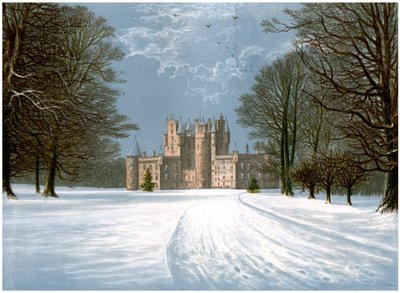 Castelo de Glamis, Angus, Escócia, casa do conde de Strathmore, c1880 de Unbekannt