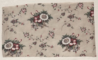 Fragmento de Chintz Vitrificado, c. 1830 de Unbekannt