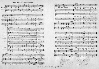 God Save the Queen, partituras, 1900 de Unbekannt