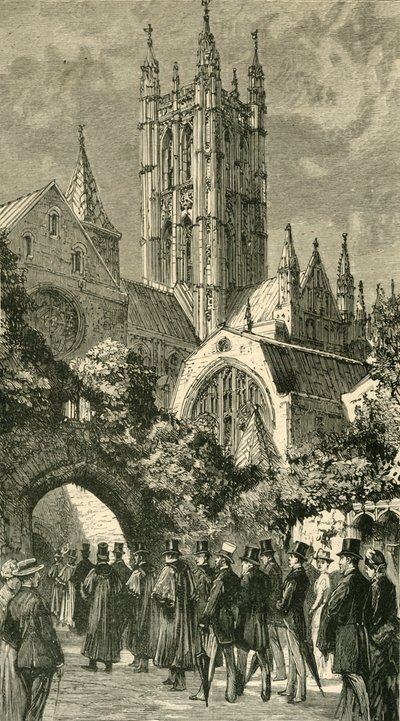 Indo para o serviço pela entrada escura: visitantes coloniais e indianos em Canterbury, 1886. de Unbekannt