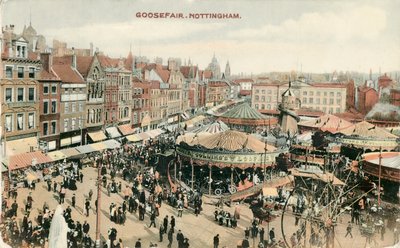 Goose Fair, Market Place, Nottingham, Nottinghamshire, 1907 de Unbekannt