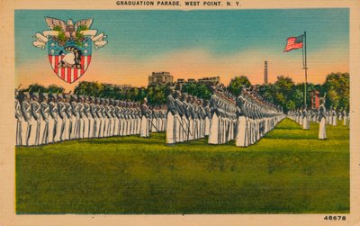 Desfile de formatura, West Point, Nova York, c1940s de Unbekannt