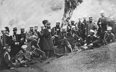 Grão-Duque Michael Nikolaevich da Rússia em uma expedição, c1880 de Unbekannt