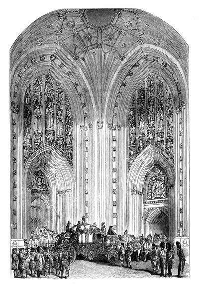 Entrada Principal, Palácio de Westminster, Londres, c1888 de Unbekannt