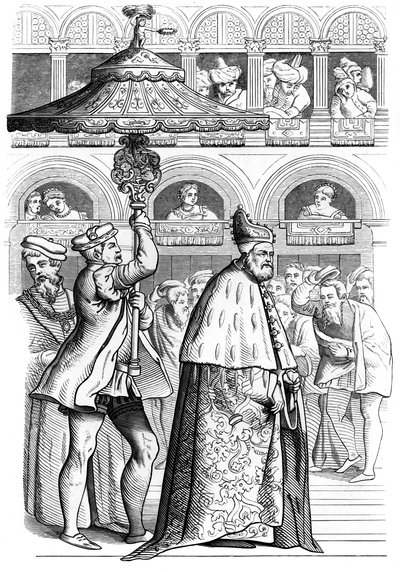 Grande procissão do Doge, Veneza, Itália, século XVI 1849 de Unbekannt