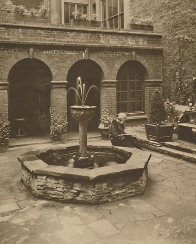 Cemitério de St. Ethelburga, Bishopgate, um lugar de descanso para os vivos, c1935. de Unbekannt