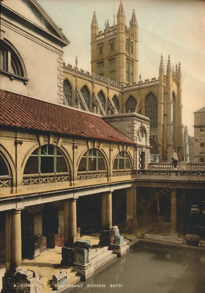Grande banho, banhos romanos, banho, Somerset, c1925 de Unbekannt