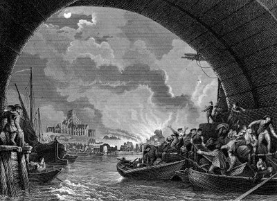 Grande incêndio de Londres, século 1666 de Unbekannt
