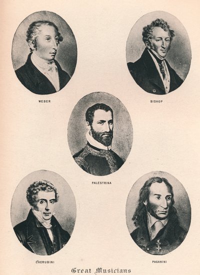 Grandes músicos - Placa XV., 1895 de Unbekannt