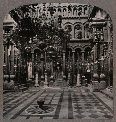 Catedral grega na igreja sagrada sepultura, Jerusalém, c1900 de Unbekannt
