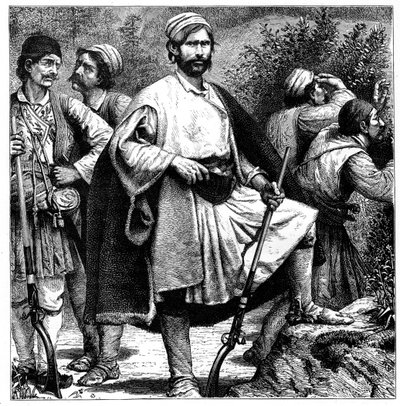 Bandidos gregos, c1890 de Unbekannt