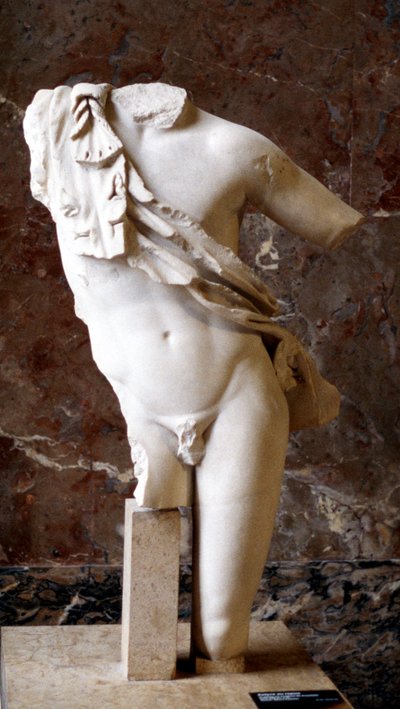 Estátua grega de um torso masculino, século V aC de Unbekannt