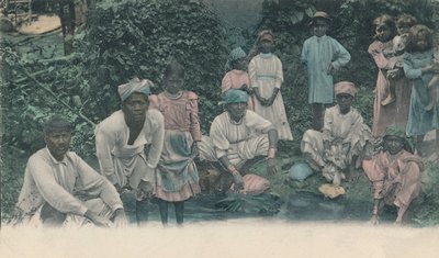 Saudações da Jamaica. Coolies lavando, 1905. de Unbekannt