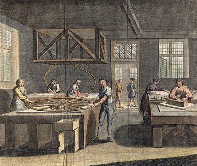 Vidro para esmerilar e polir chapa, 1760 de Unbekannt