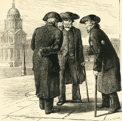 Grupo de pensionistas de Greenwich, c1878. de Unbekannt