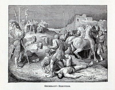 Execução de Grumbachs, 1882 de Unbekannt
