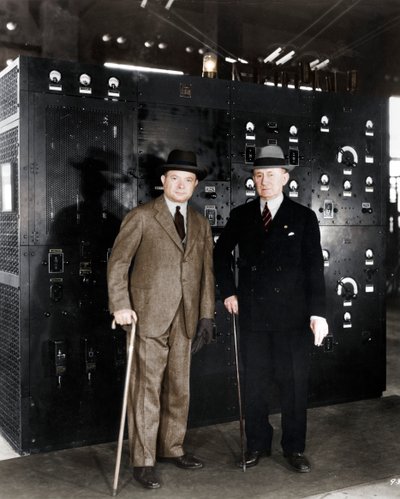 Guglielmo Marconi e David Sarnoff, 1933 de Unbekannt