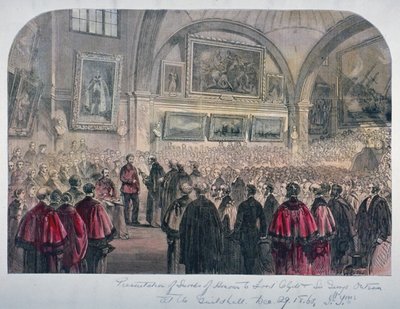 Guildhall Council Chamber, City of London, 1861 de Unbekannt