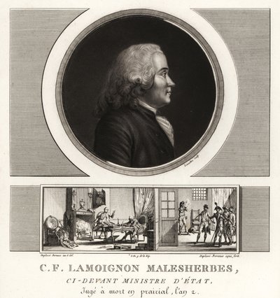 Guillaume-Chretien de Lamoignon de Malesherbes, estadista francês, ministro de Estado de Unbekannt