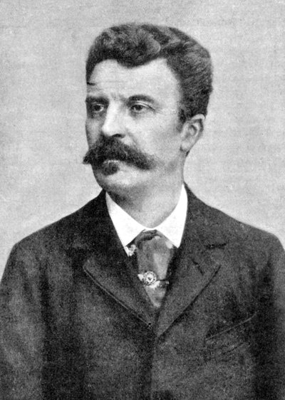 Guy de Maupassant 1850-1893, escritor francês, início do século XX de Unbekannt