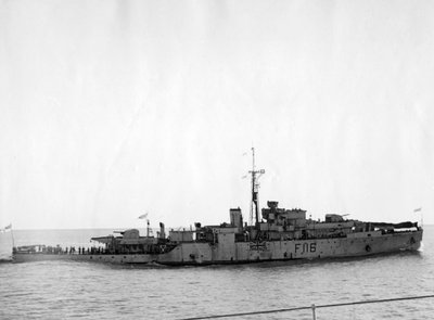 Ametista HMS, após ação no rio Yangtze, 20 de abril de 1949 de Unbekannt