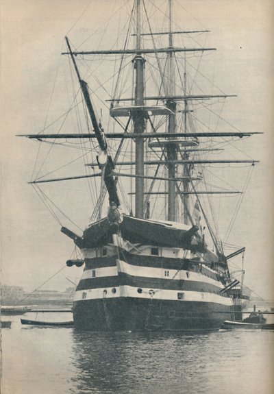 HMS Victory antes de ser removida para a doca seca em 1922, 1936 de Unbekannt