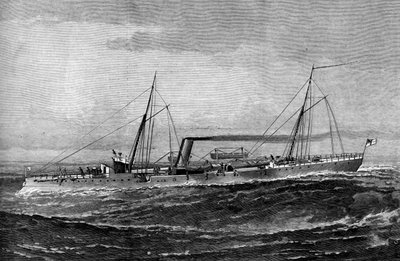 Cascavel de barco de arma de torpedo HM, 1887 de Unbekannt