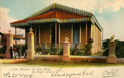 Habana - uma casa cubana, uma casa cubana, do século XX. de Unbekannt