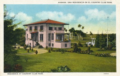 Havana: uma residência no Country Club Park. Residência no Country Club Park, c1910 de Unbekannt