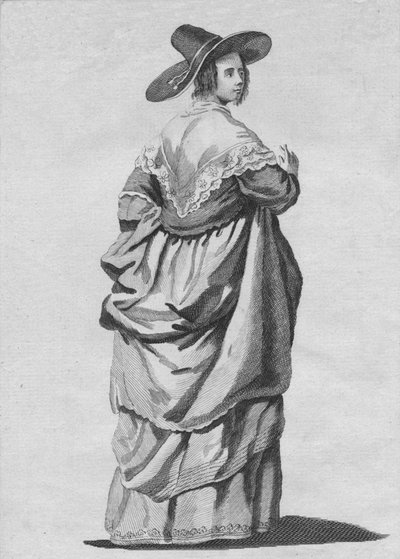 Hábito de uma esposa de comerciantes de Londres em 1640, 1776 de Unbekannt