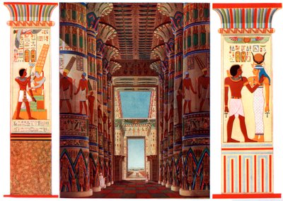 Salão das Colunas no Grande Templo de Karnak, Egito, 1933-1934 de Unbekannt