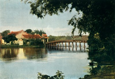 Hanoi. Le Petit Lac, Hanói. O pequeno lago, 1900. de Unbekannt