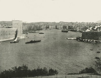 Vista do porto, Marselha, França, 1895. de Unbekannt