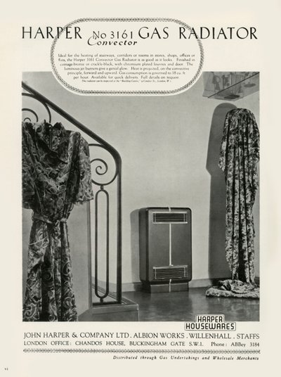 Radiador a gás convector Harper no 3161 - Harper Housewares, 1949. de Unbekannt