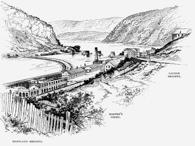 Harpers Ferry, Virgínia Ocidental, c1870 de Unbekannt