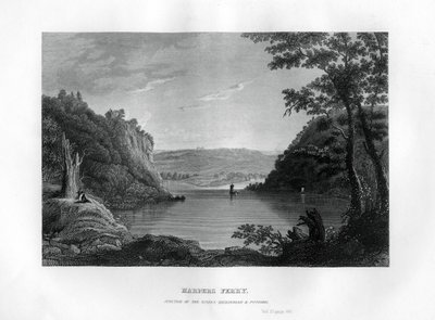 Harpers Ferry, junção dos rios Shenandoah e Potomac, West Virginia, EUA, 1855 de Unbekannt