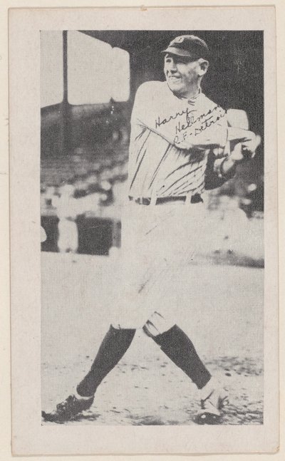 Harry Heilmann, R.F, Detroit, de cartões de tiras de beisebol W575-2, ca. 1921-22. de Unbekannt