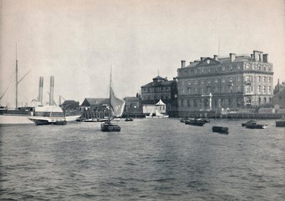 Harwich - o cais e o Great Eastern Hotel, 1895 de Unbekannt