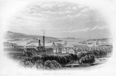 Hayle St Ives à distância, c1860 de Unbekannt