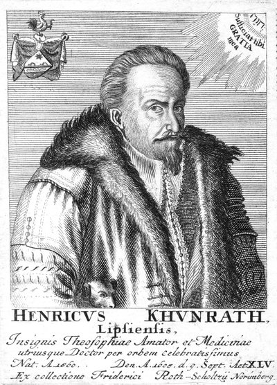 Heinrich Khunrath, químico e alquimista alemão, 1725 de Unbekannt
