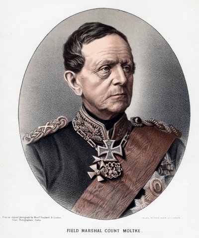 Helmuth Karl Bernhard, conde von Moltke, general e estadista prussiano, c1880 de Unbekannt