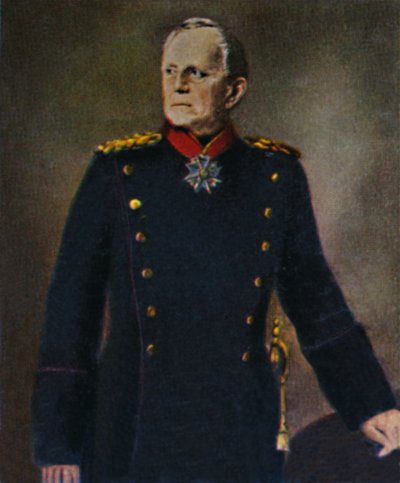 Helmuth von Moltke 1800-1891. - Pintura de Lenbach, 1934. de Unbekannt