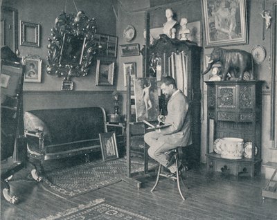 Henri Gervex em seu estúdio, c1897 de Unbekannt