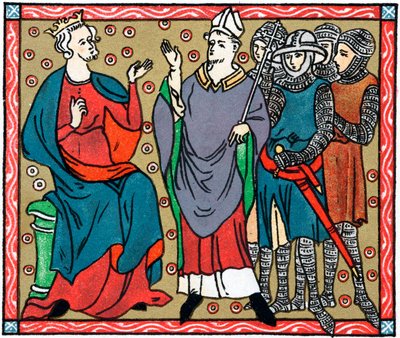 Henrique II e Thomas um Becket de Unbekannt