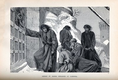 Henrique IV fazendo penitência em Canossa, 1882 de Unbekannt